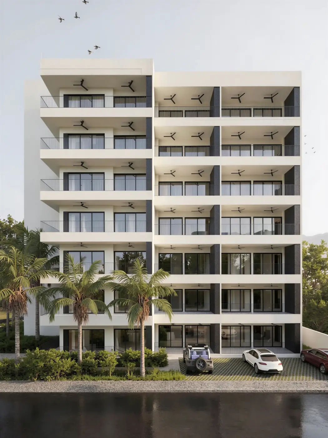 MCS Fluvial – fachada de la torre