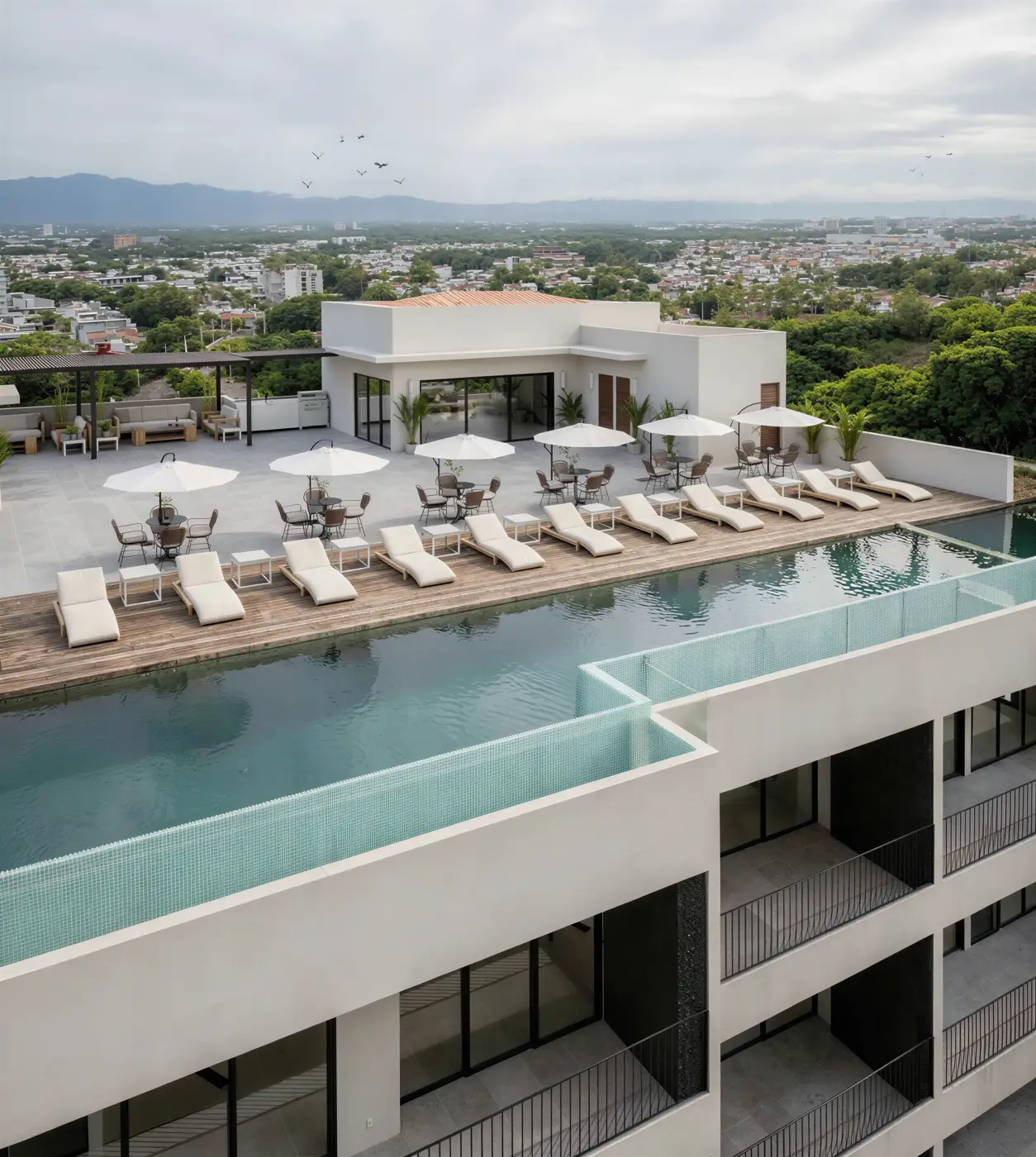 MCS Fluvial – rooftop con alberca y vista
