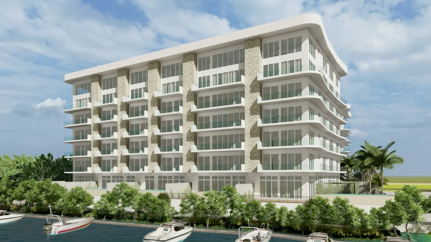 Quinta San Miguel Ocean & Canal · Torre 4 – fachada vista desde canal