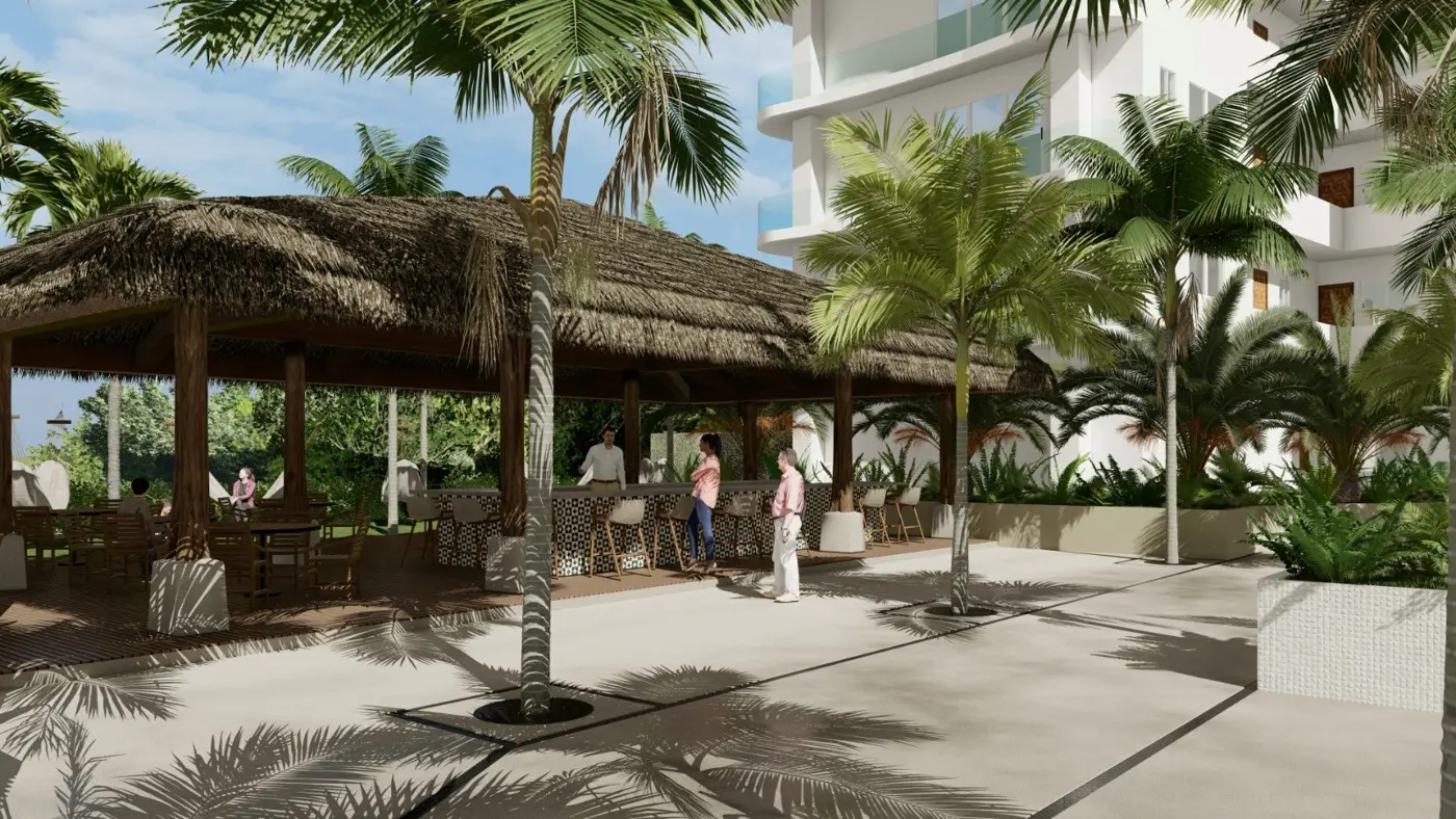 Quinta San Miguel Ocean & Canal · Torre 4 – palapa area comun